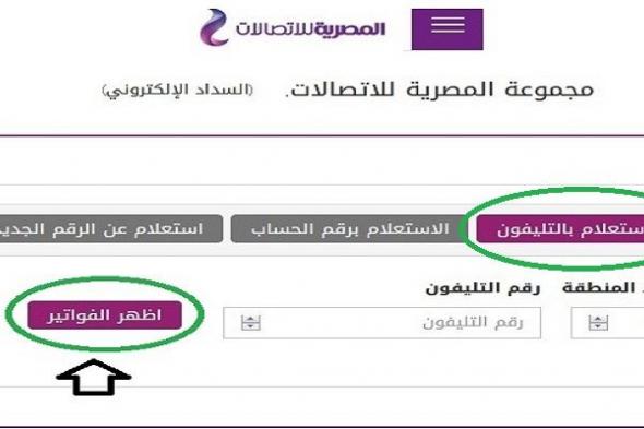 فاتورة التليفون الأرضي أبريل 2019.. خطوات الاستعلام عن الفاتورة من الشركة المصرية للاتصالات