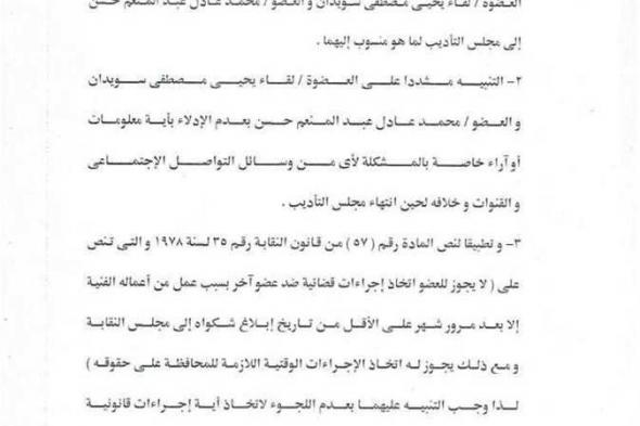 نقابة المهن التمثيلية تحيل لقاء سويدان وميدو عادل إلى مجلس التأديب