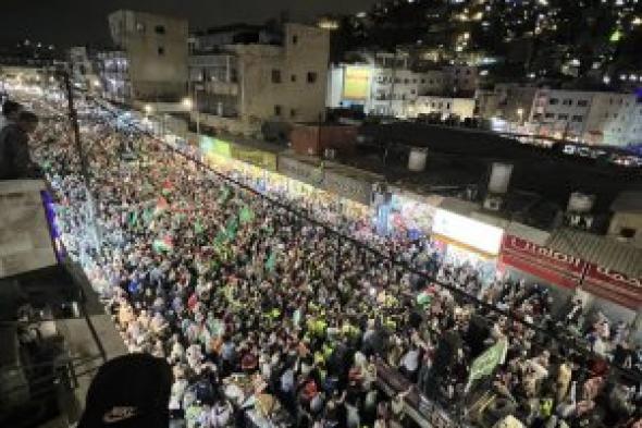 اتفرج "طوفان الأردن" بالآلاف .. عمّان تهتف لفلسطين