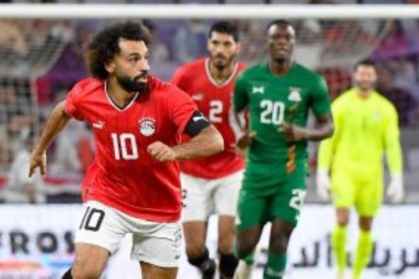 محمد صلاح يسجل الهدف الثانى لمنتخب مصر فى مرمى جيبوتى من ركلة الجزاء