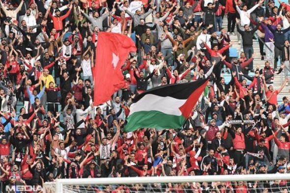 "لدعم القضية الفلسطينية" تيفو مهيب لجماهير الترجي أمام النجم الساحلي بدوري أبطال إفريقيا