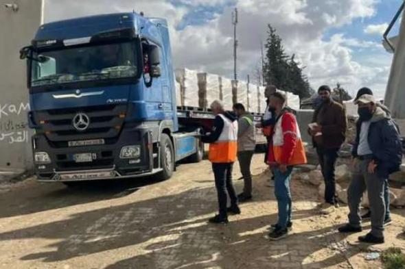 الهلال الأحمر الفلسطيني: وصول 50 شاحنة مساعدات من مصر اليوم