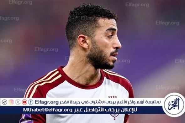 محمد عبد المنعم يغادر مباراة الأهلي وبلدية المحلة بسبب الإصابة