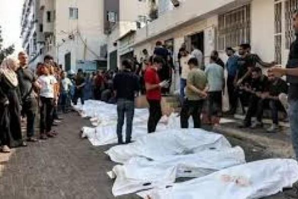 استشهاد 12 فلسطينيا فى قصف إسرائيلى على مدرسة نازحين بمخيم النصيرات