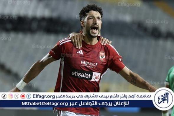 وسام أبو علي يفتتح أهداف الأهلي أمام سيراميكا كليوباترا