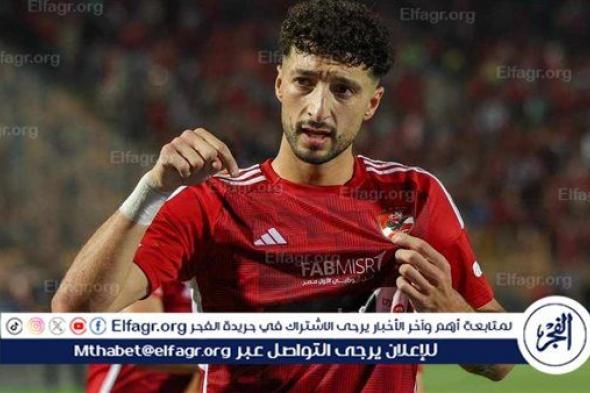 وسام أبو علي أفضل لاعب في مباراة الأهلي والمقاولون