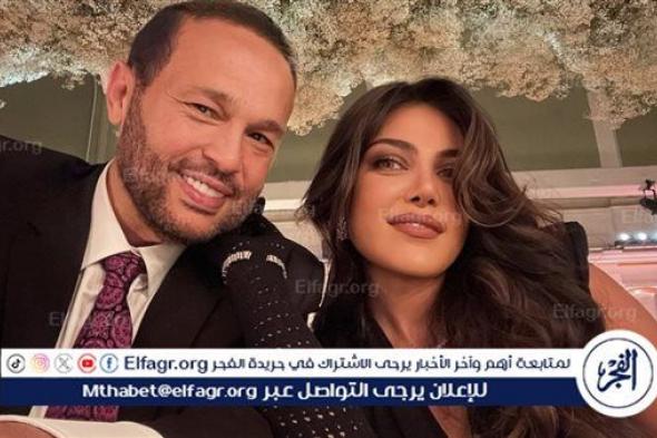 محمد حلاوة يشارك جمهوره بصورة رومانسية مع ريهام حجاج