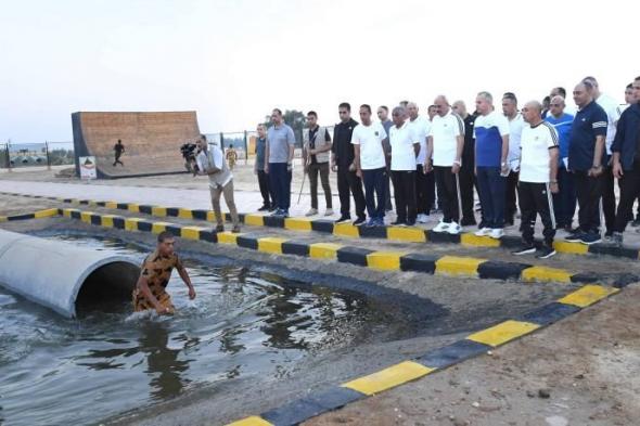 الفريق أحمد خليفة رئيس أركان حرب القوات المسلحة يتفقد مراحل التدريب بمعهد...