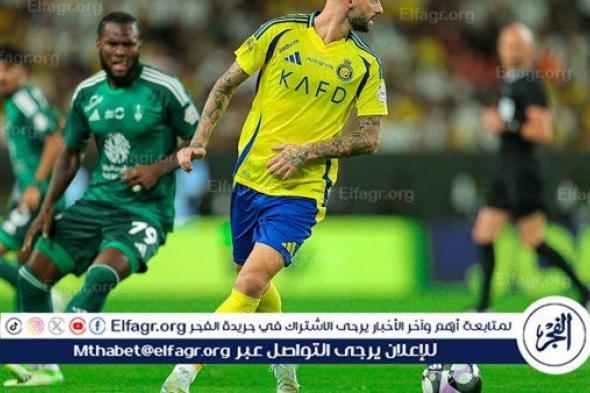 التعادل السلبي يحسم الشوط الأول من مواجهة النصر والأهلي بالدوري السعودي