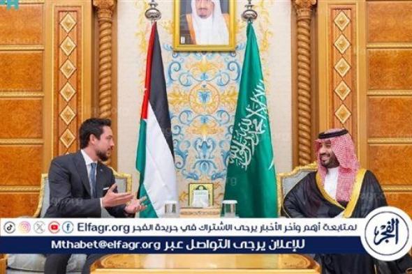 محمد بن سلمان يستعرض مع ولي العهد الأردني العلاقات بين البلدين