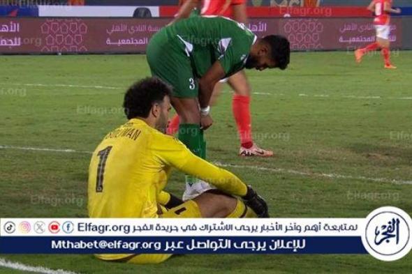 المهدي سليمان يتوج بجائزة أفضل لاعب في مباراة الأهلي والاتحاد السكندري